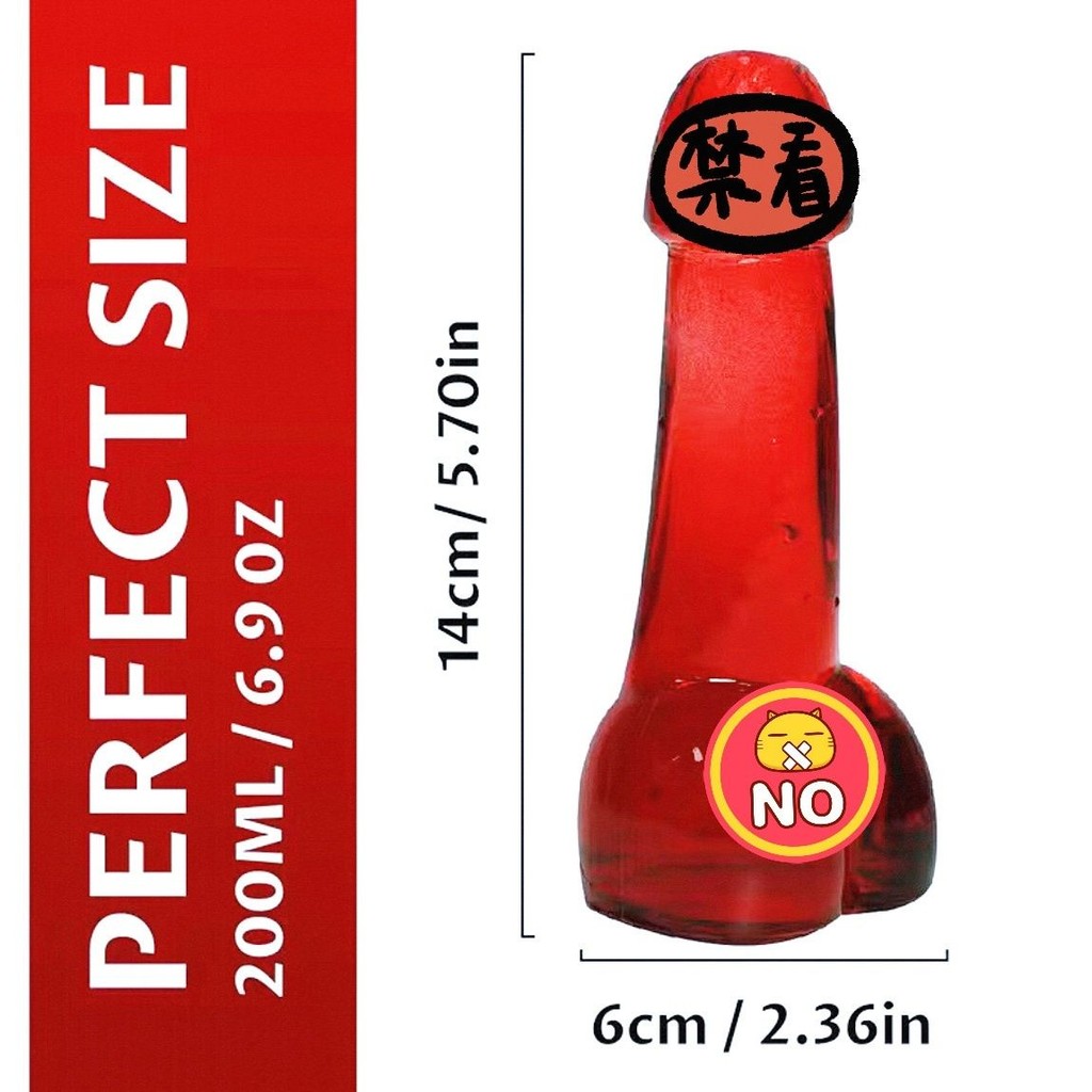 Funny Colorful Shaped Cocktail Glass Bottle Pendulum ktv Mini Empty Bottle Tik Tok Hot-selling Sexy Wine Glass my 3.25