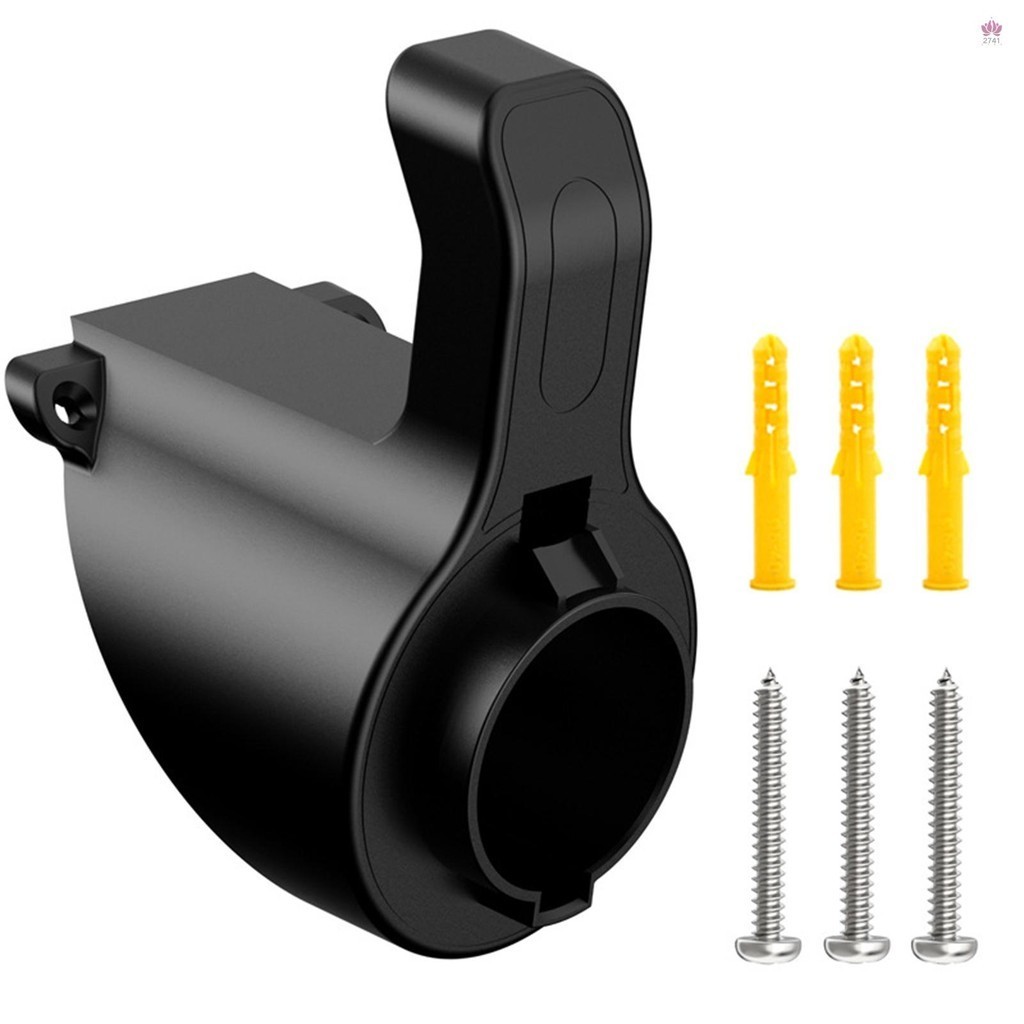J1772 Charger Nozzle Holster Dock EV Charger Holder Electric Vehicle EV Car Wall-Mount Gun-Head Socket Connector New 5.22