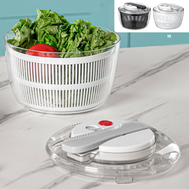 Salad Spinner Press Vegetable Washer Vegetable Dryer Basket Vegetable Dehydrator Vegetable Colander Water Drain Basket