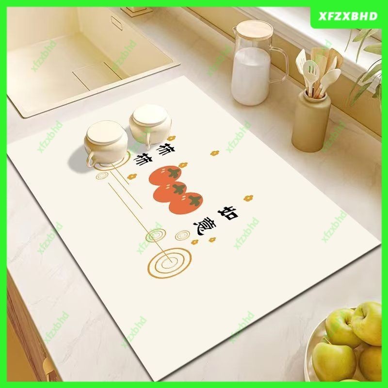 Kitchen Drain Pad Dishwasher Tableware Dishes Water Control Pad Disposable Tea Table Bar Desktop Countertop Dry Absorbent Pad