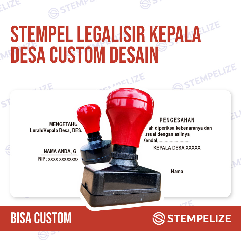 Custom Design Village Head Legal Stamp