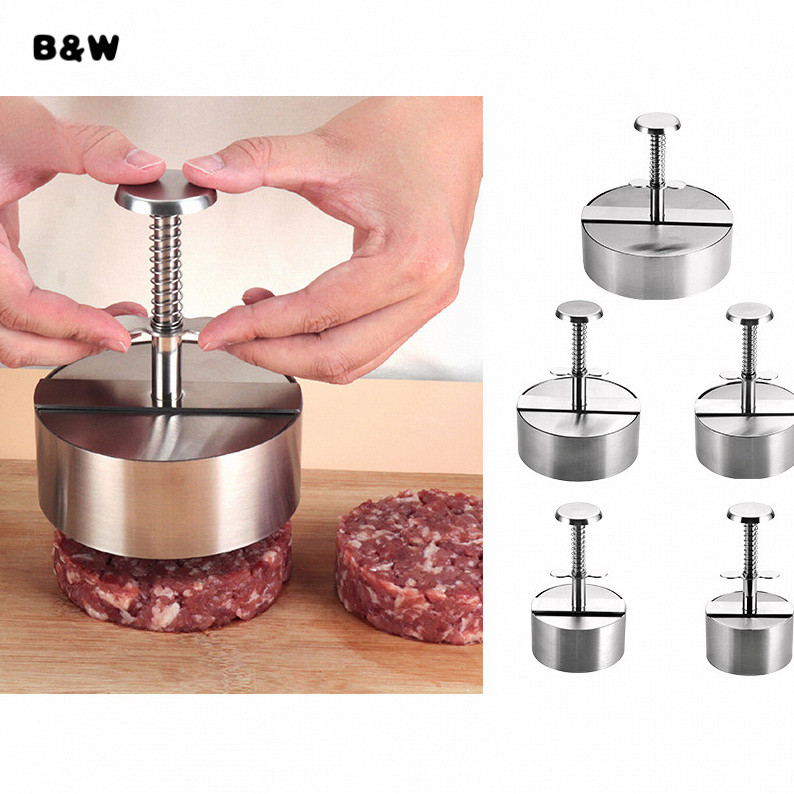 Food-grade Burger Patty Press Variety of Burger Sizes Maker Stainless Steel Burger Patty Maker for Homemade Burgers Easy to Use Hamburger Press for Perfect Patties Burger