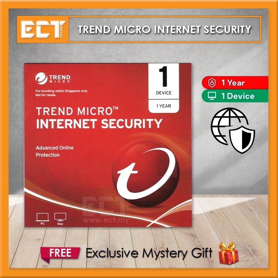 Trend Micro Internet Security Advanced Online Protection (1 Year 1 Device)