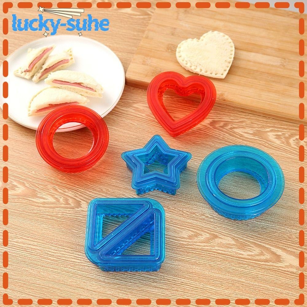 LUCKY-SUHE Sandwich Cutter Kitchen Baking Pastry Tools Press Mold Bread Mould Cut and Seal