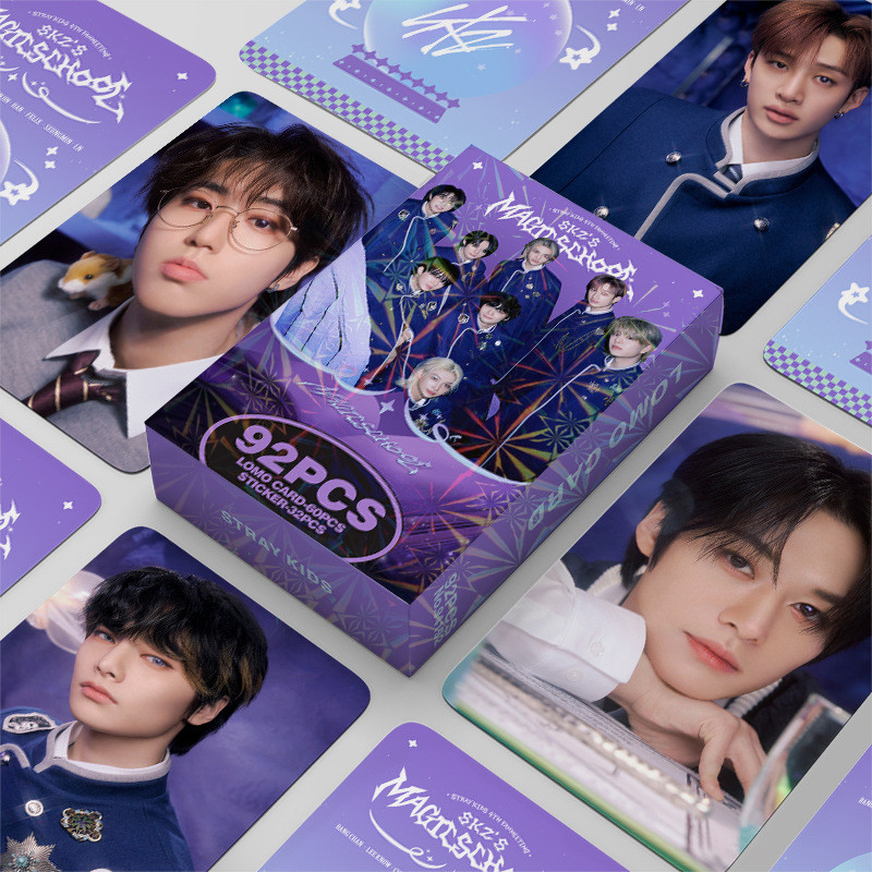 Stray Kids Photocard 60/92/124Pcs Holographic Card Lomo Card STRAYKIDS Album Cards Stickers Idol Collectibles Souvenir Gift