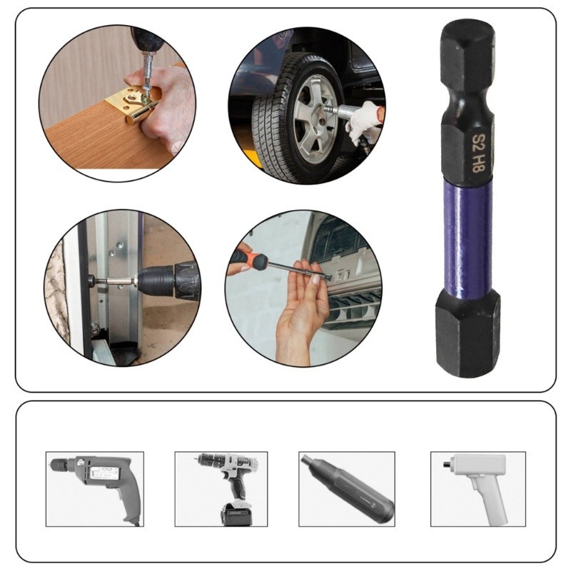 Quality Reliable POP 10Pcs Impact Allen Screwdriver Bit Magnetic Hex Key Socket Set Versatile - Image 5