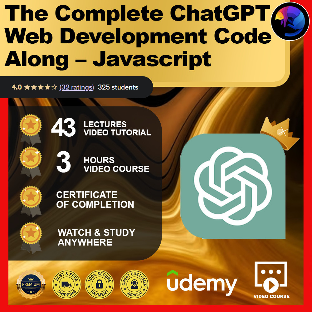 [Video Course]The Complete ChatGPT Web Development Code Along – Javascript