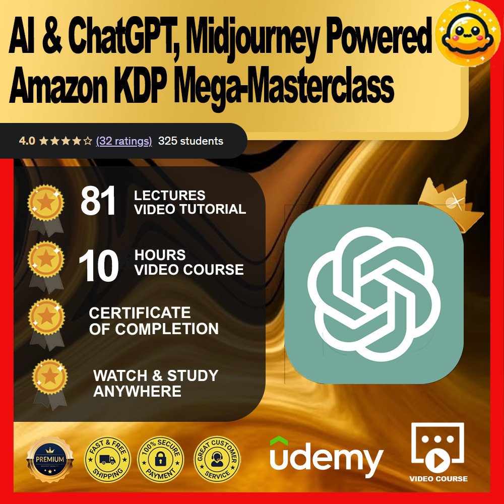 [Video Course] AI & ChatGPT, Midjourney Powered Amazon KDP Mega-Masterclass