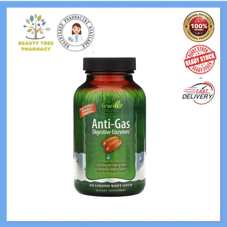 Irwin Naturals Anti-Gas Digestive Enzymes 45 softgels