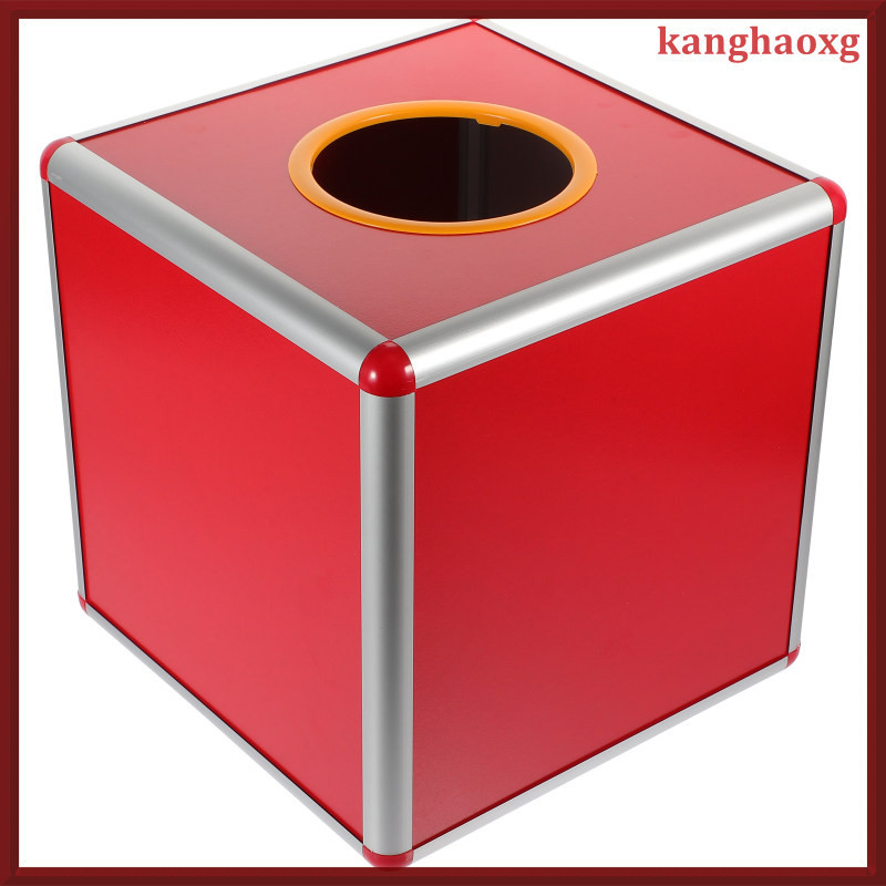 Storage Boxes Lottery Holder Multi-function Multifunction Game Props Ballot Aluminum Alloy Bin Raffle Accessory Container Office kanghaoxg