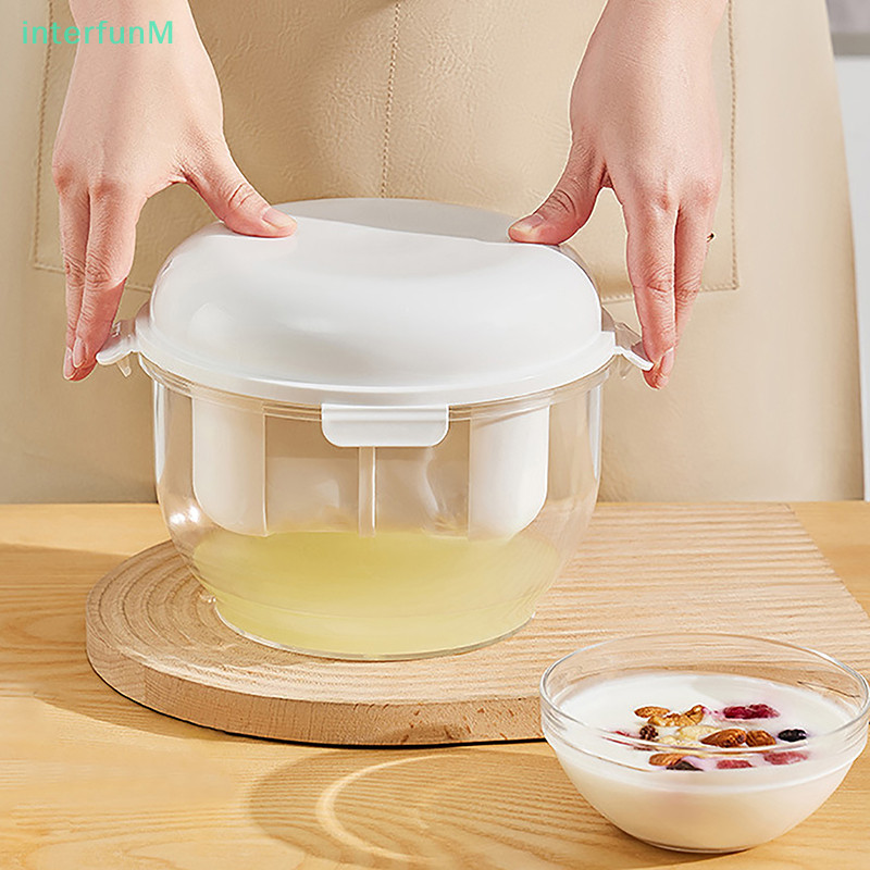 [InterfunM] Coffee Yogurt Filter Maker Self-Made Greek- Yogurt Soybean Milk Cheese Whey Separator Water Draining Fine Mesh Strainer [NEW]