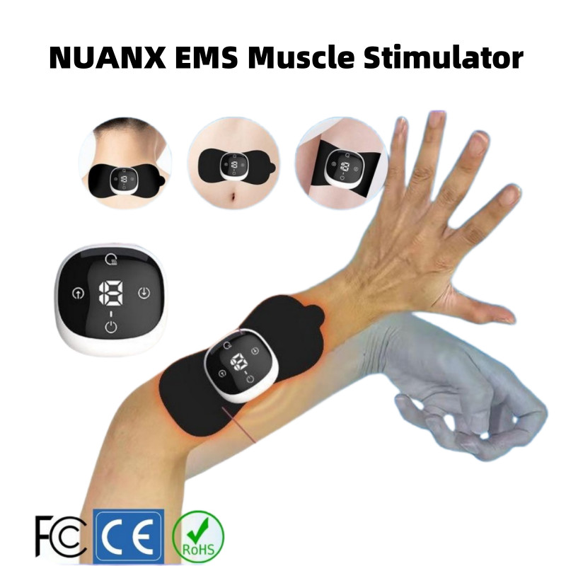 NUANX EMS Muscle Stimulator Electric Massager Physio Robot Perangsang Otot Urut OKU Rehab Nerve Finger Therapy 按摩器脉冲肩颈复健仪