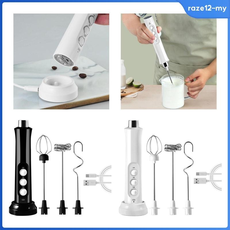 [RazecaMY] Portable Milk Frother Kitchen Gadgets Multipurpose Drink Mixer for Hot Chocolate Latte Milk