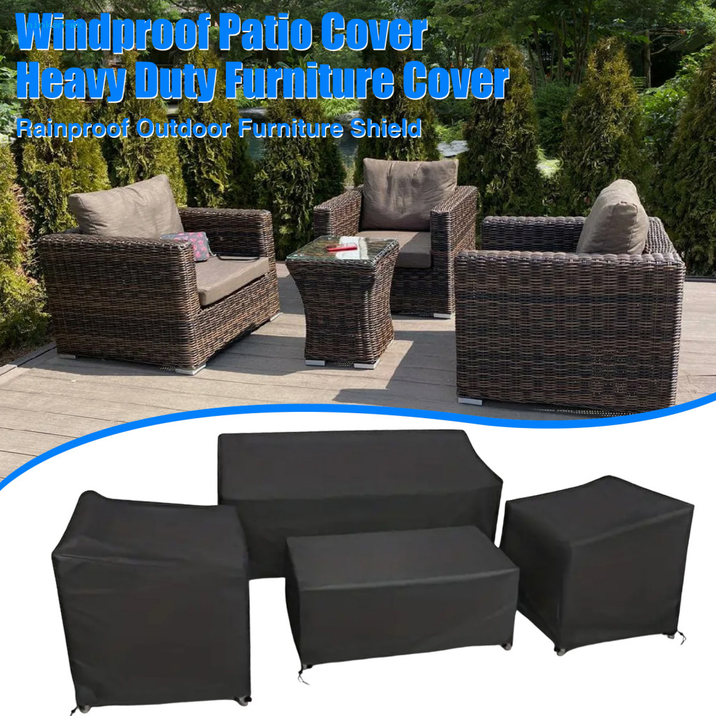 nin Furniture Cover with Belt Buckle Outdoor Furniture Protector Waterproof Outdoor Furniture Cover Protect Your Patio Sofa Chair Table from Rain and Dust Heavy for Southeast