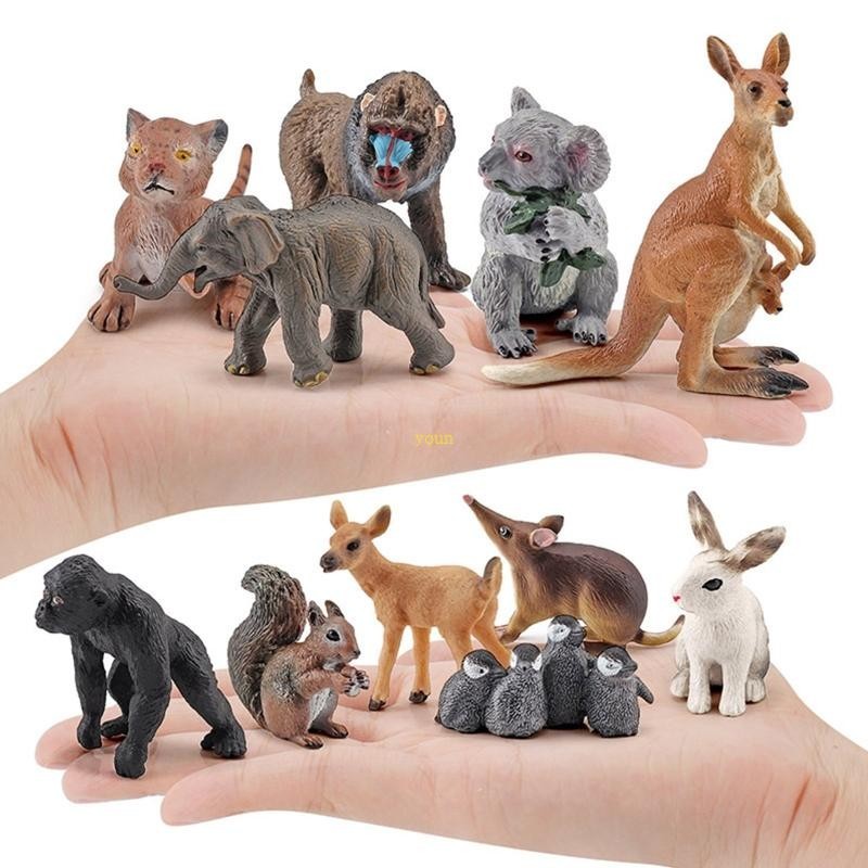 youn Realistic Wildlife Animal Figure Toy for w Simulation Skin Texture Room Ornamen