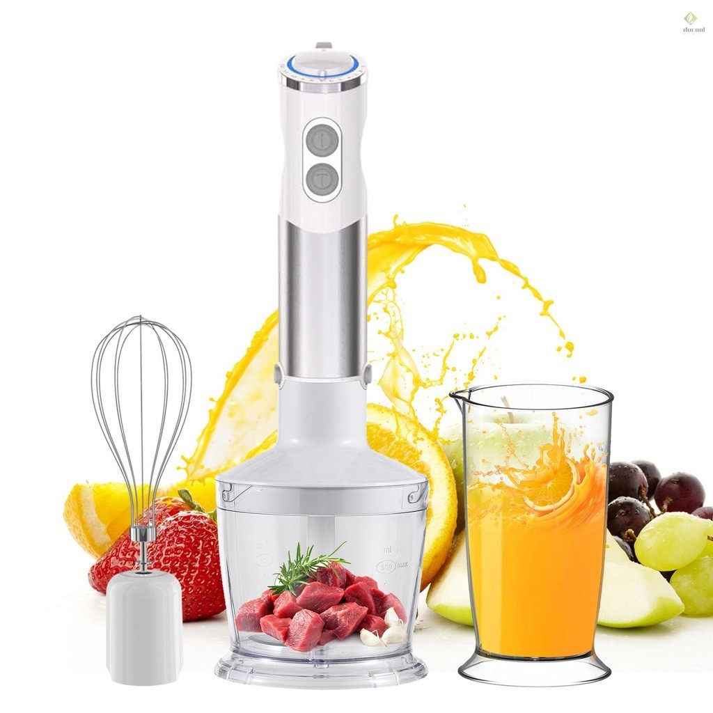 Blender Five Pieces Home 600W Big Power Cooking Machine Handheld Whisk Crush Rod Grinding Cup Meat Grinder Bowl Combination Food Supplement Juicer