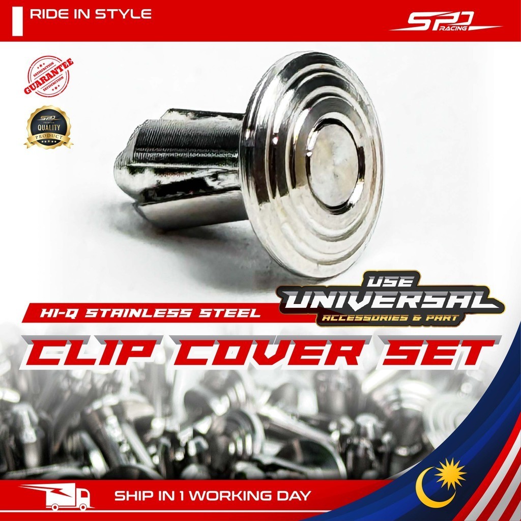 Universal Clip Cover Set I Stainless Steel PNP For Universal Use RS RSX Y15 Y16 LC RAIDER ADV NVX VARIO HONDA YAMAHA