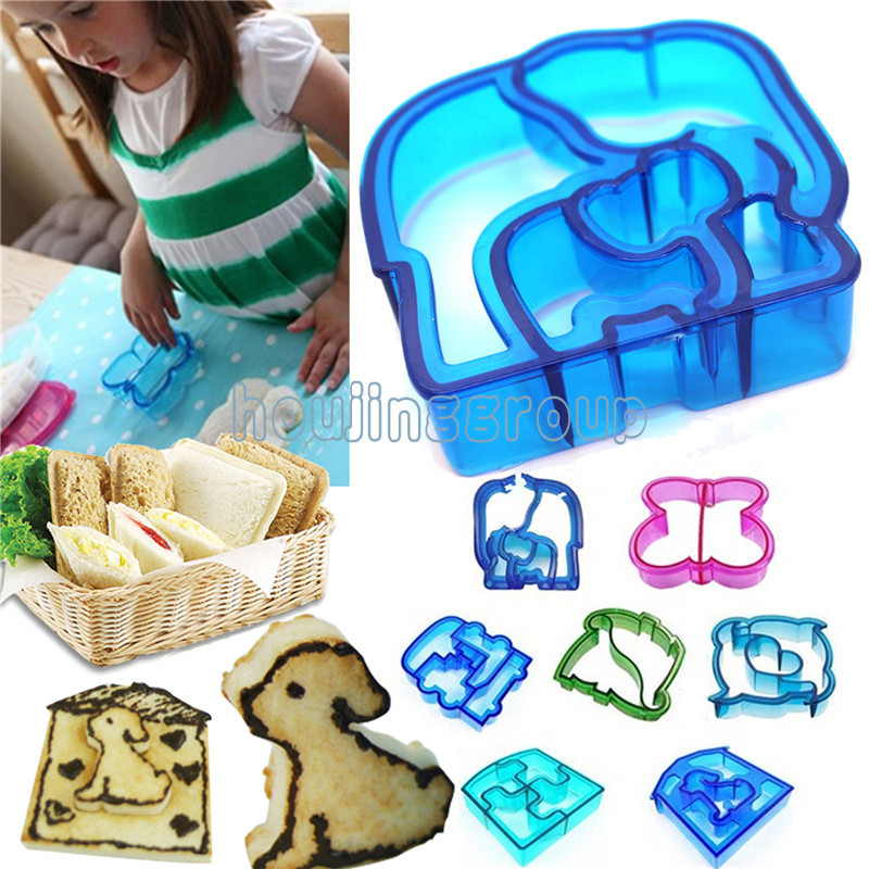 1pcs Lunch DIY Sandwiches Cutter Mould Food Cutting Die Bread Biscuits Mold Gift Kids Lunch Maker Cute Shape