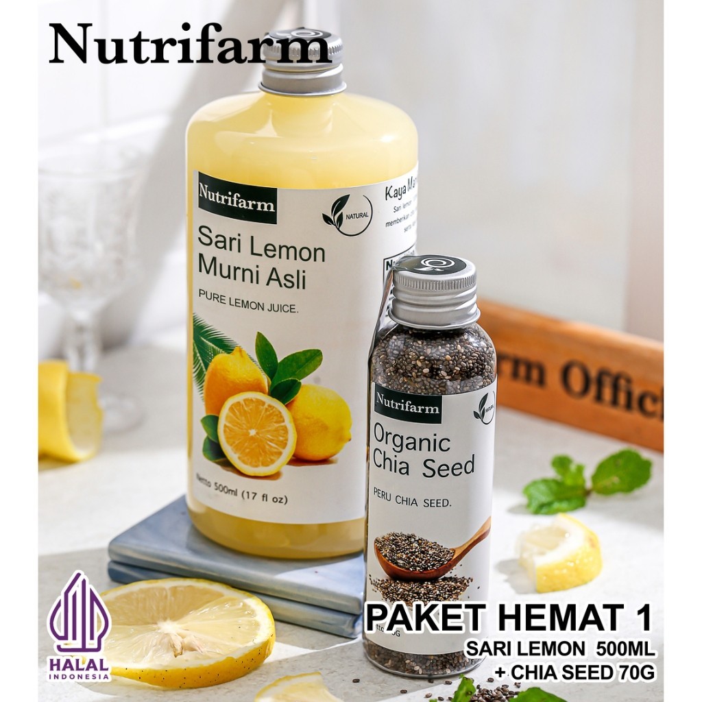 PAKET DETOX 2 IN 1 SARI LEMON DAN CHIA SEED / SARI LEMON FRESH / SARI LEMON CALIFORNIA / SARI LEMON PURE / AIR LEMON / A