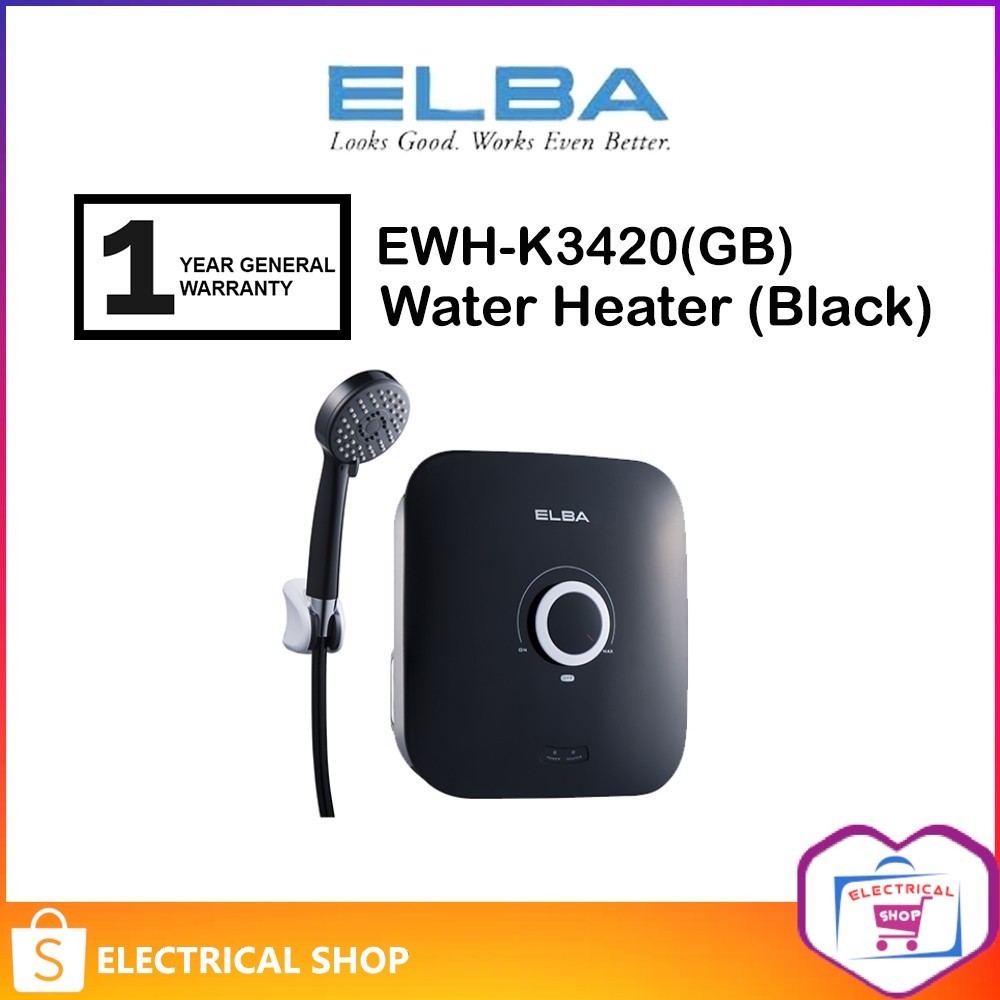 Elba Water Heater No-Pump EWH-K342GB / EWH-K3420SW / MWH38Q / MWH-38Q 