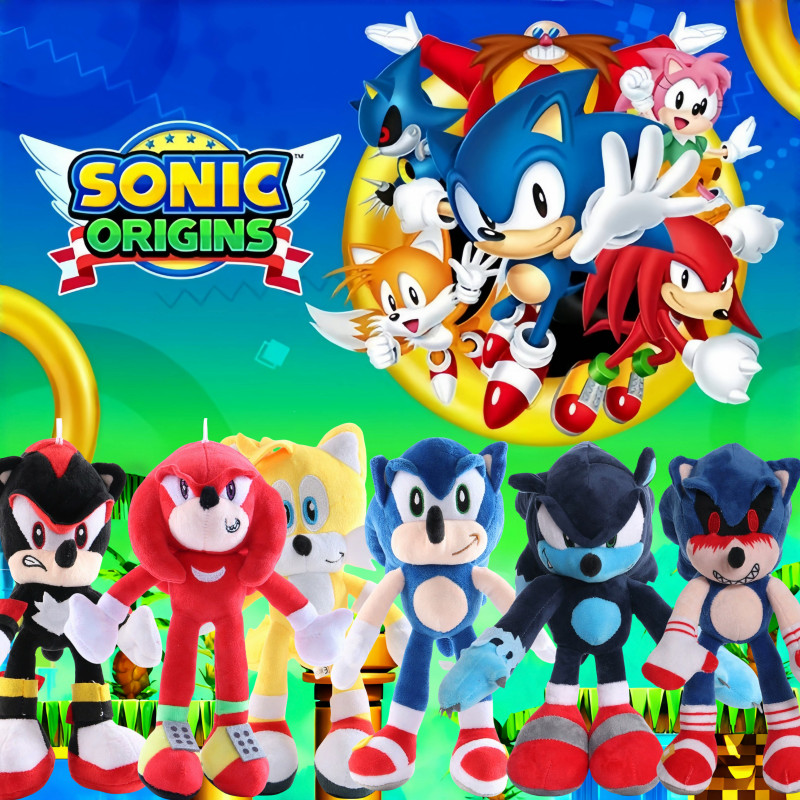 Sonic the Hedgehog Plush Toys Perfect untuk peminat permainan Video Ideal untuk mengumpul dan Gifting