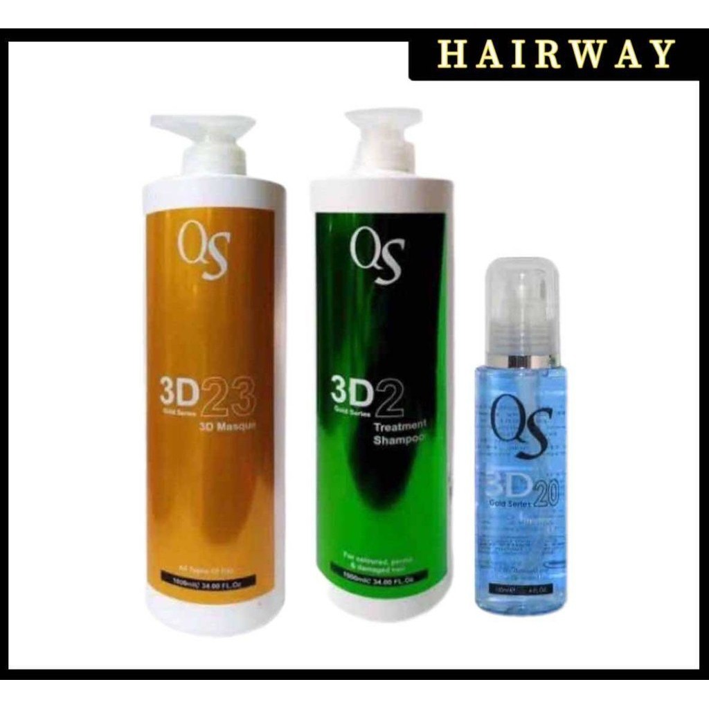 Qs 2 Treatment Shampoo+Qs 23 Masque+Qs 20 Treament Oil {set}