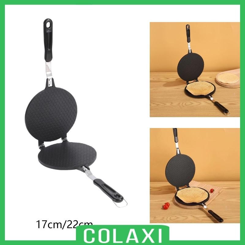 [Colaxi] Egg Roll Waffle Maker Ice Cream Cone Pan Baking Pan Egg Roll Crepe Pan for Food Stalls Cake 