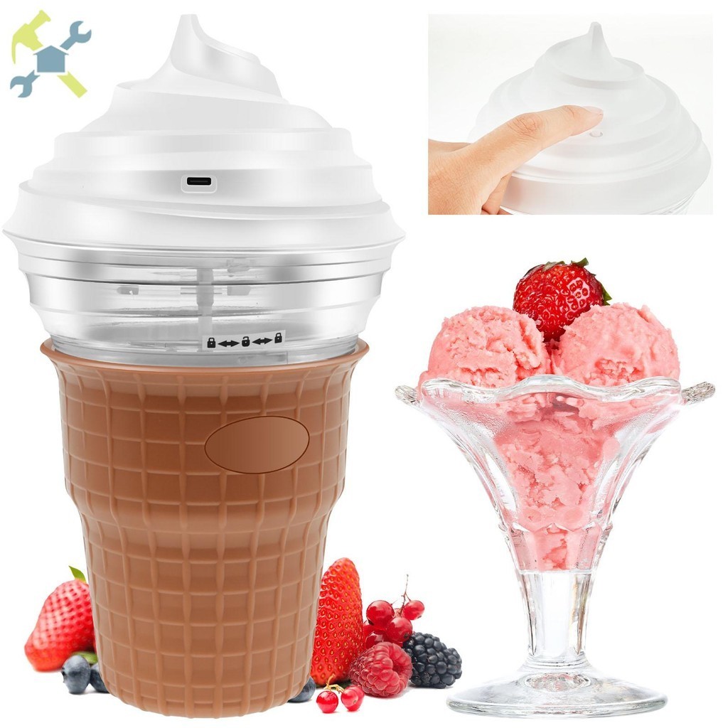 Kids Ice Cream Maker Homemade Ice Cream Machine Ice Cream Maker Machine with 30 Recipes Personal Ice Cream Maker Mini Digital Frozen Dessert Maker for Ice Cream Gelato SHOPCYC9030