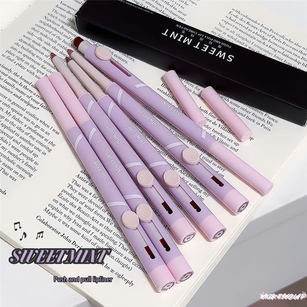 Nude Lip Liner Makeup Tools Comfortable Push-pull Lip Liner Lip Makeup Safe Double-headed Lip Liner Convenient Lip Liner Matte Lip Glaze