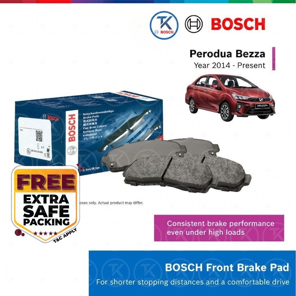 Bosch Genuine Front Brake Pads for Perodua Bezza (2014 - Present) - 0986AB1070