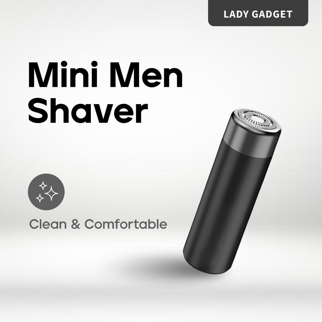 Mini Shaver Travel Trim Portable USB Charging Trimmer Men Beard Mustache Grooming Mesin Pencukur Cukur Misai Jambang