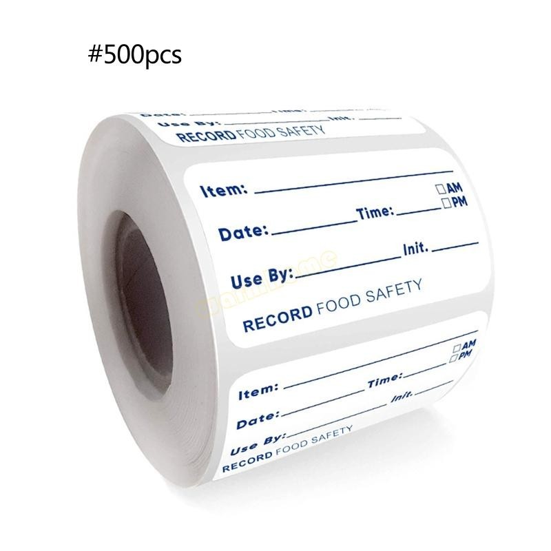 ACG 500 Pieces Dissolves Date Labels Safety Label Stickers Removable Residue