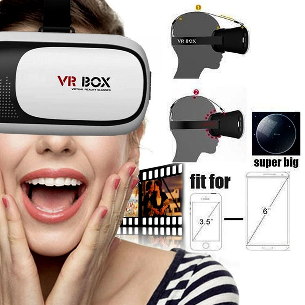 2nd Generation 3D VR Headset VR  For Mobile Phone Cermin Mata 3D Movies Games 3D Virtual Reality Glasses