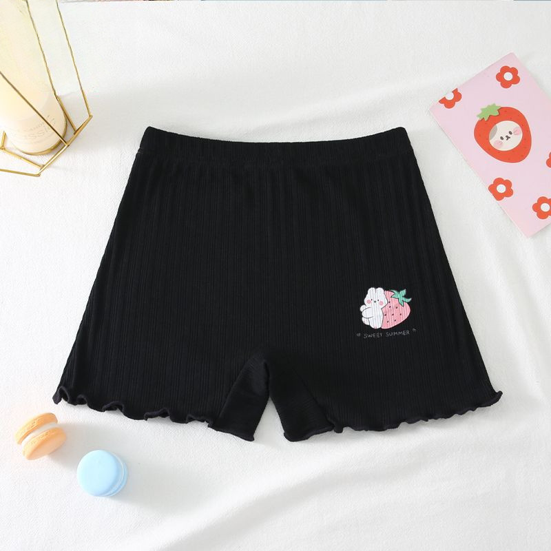 Pure Cotton Girls Safety Leggings 2024 Summer Anti-Exposure Middle and Big Children Students Junior and Senior High School Breathable Leggings