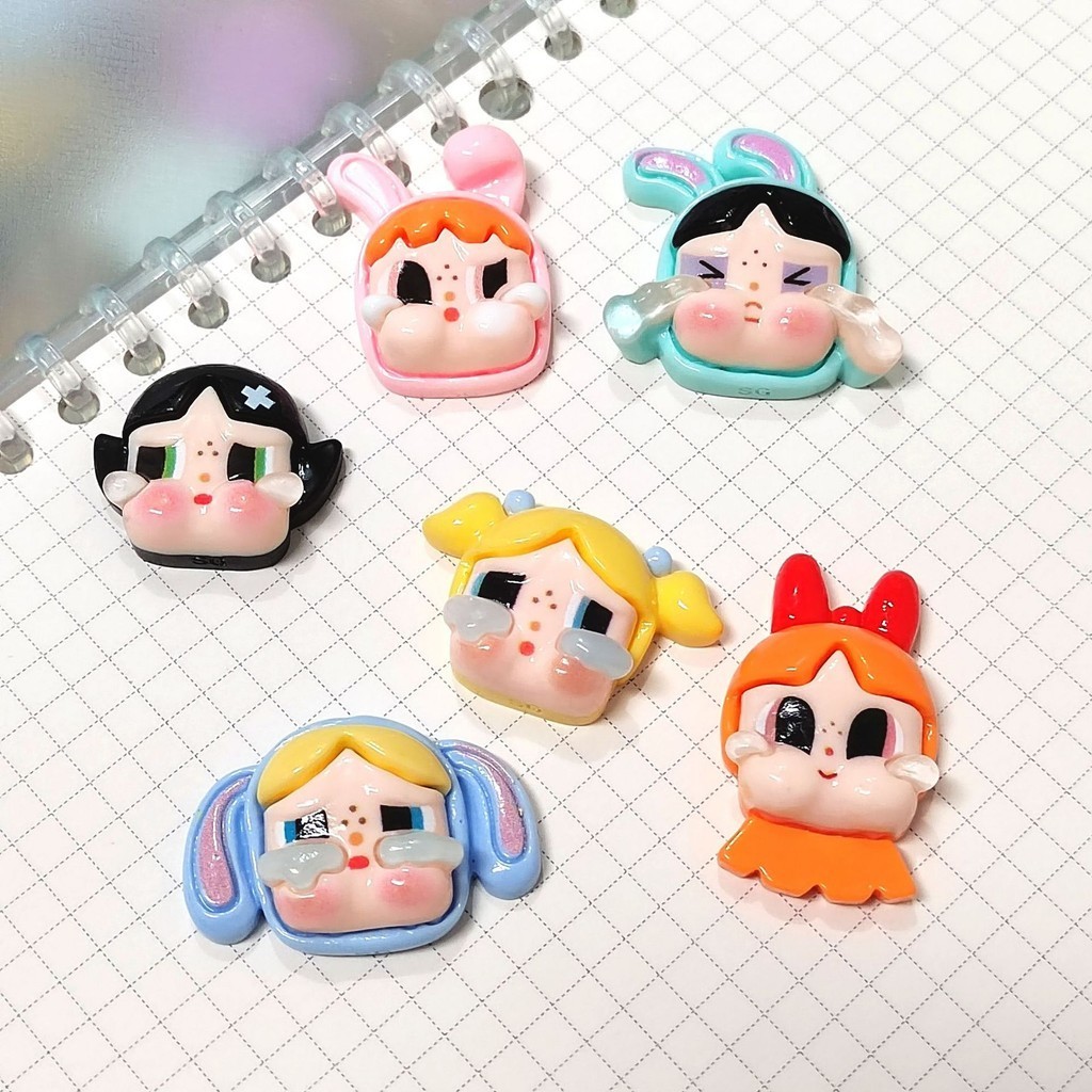 New Product Glossy Crying Baby Cartoon Girl Shoes Clothing Accessories Resin Accessories Water Cup Phone Case Cream Glue Accessories