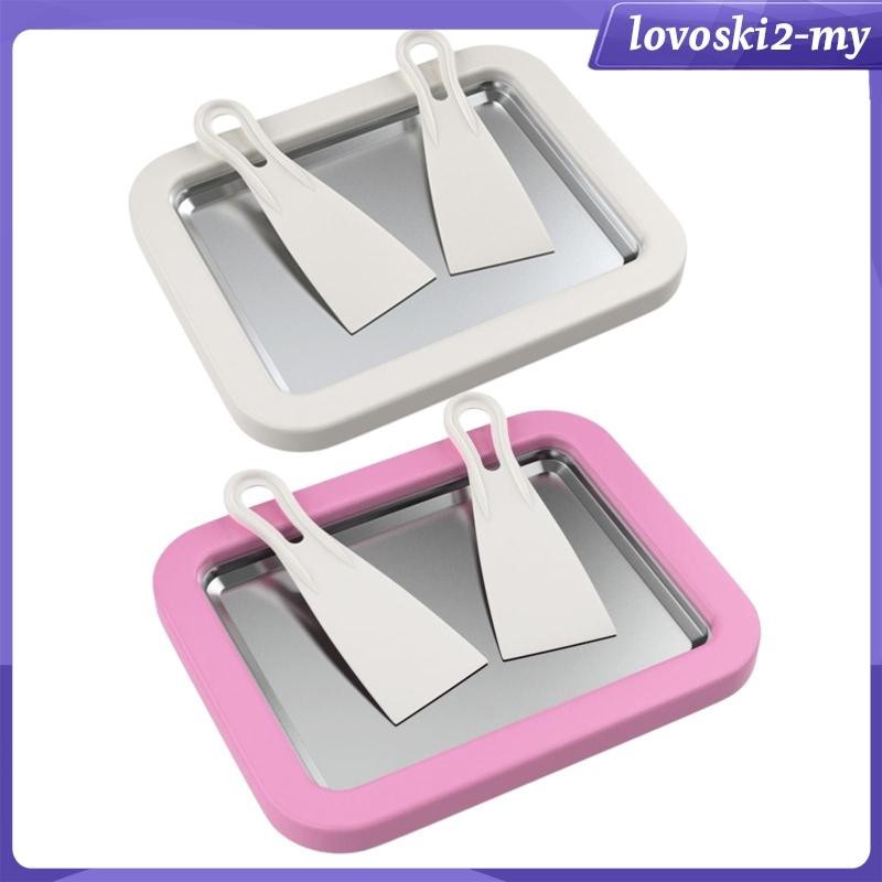 [LovoskiacMY] Ice Creams Rolls Maker Multifunctional Food Grade Materials Yogurt Maker Tray Plate for Families Housewarmings