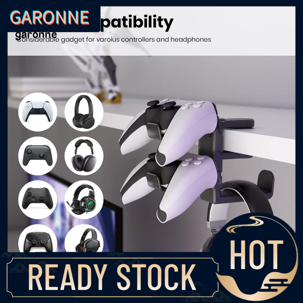 GAR Gaming Accessory Organizer Gaming Accessory Stand 360-degree Rotating Gaming Headset Stand Controller Holder Universal Pc Accessory Rack for Southeast Asian Gamers
