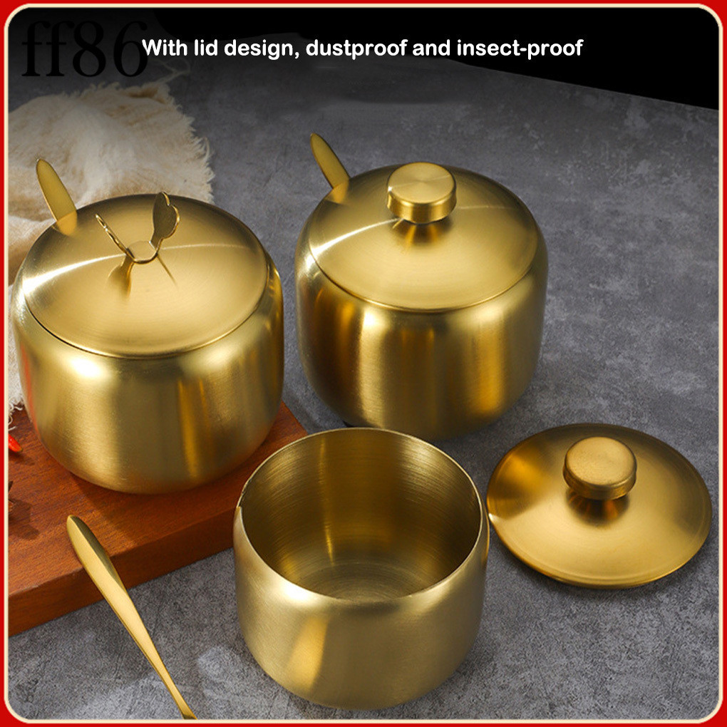 1/2/3/5 Sugar Bowl Coffee Tea Spice Jar Kitchen Gadgets Salt Container Integrated Design Cooking Supplies Seasoning Pot
