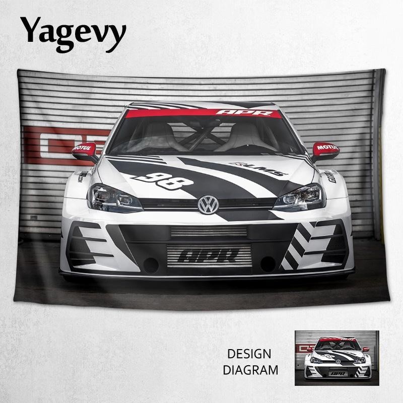 Volkswagen POLO Golf GTI Merchandise Garage Car Shop Store Decoration Poster Background Cloth Tapestry Wall Cloth Tapestry