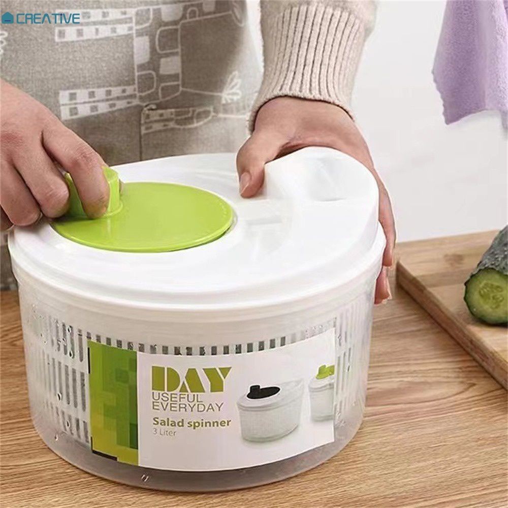 ⚡IN STOCK⚡ Vegetable Dehydrater Household Salad Dehydrator Dehydrater Vegetable And Fruit Water Throwing Salad Spinner Salad Storage Box