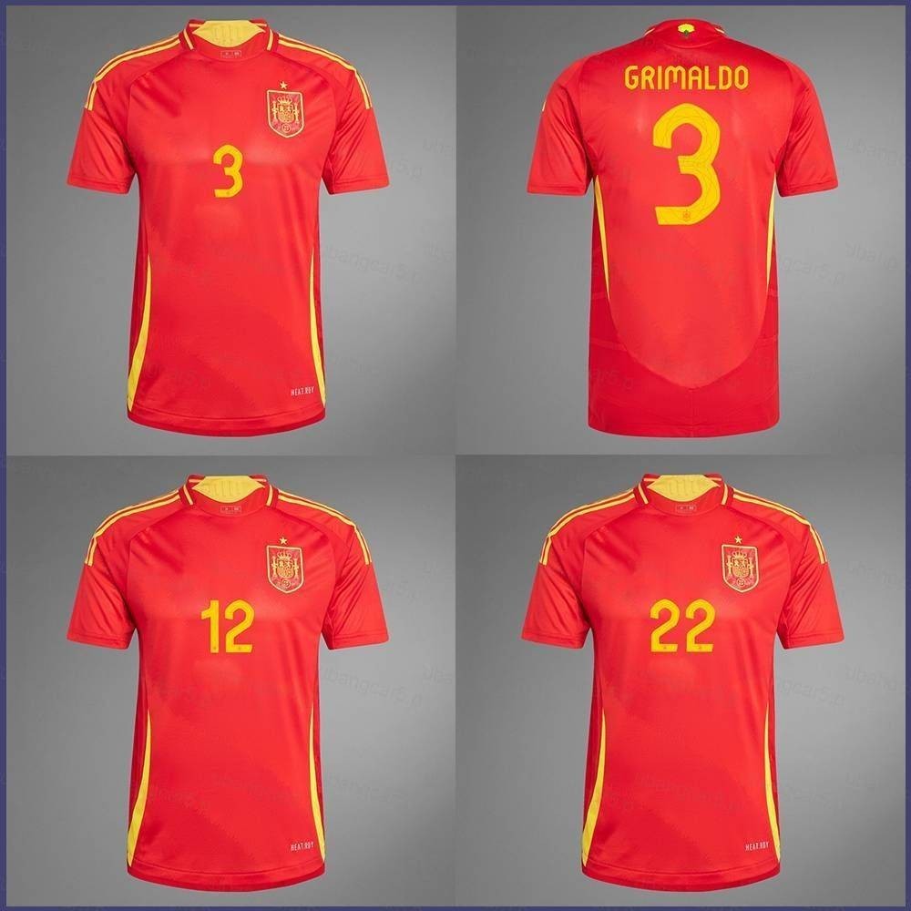 Zuqiu 2024-2025 Spain national home authentic Jersey Grimaldo Navas Joselu Tshirts Child Adult Plus Size Fashion