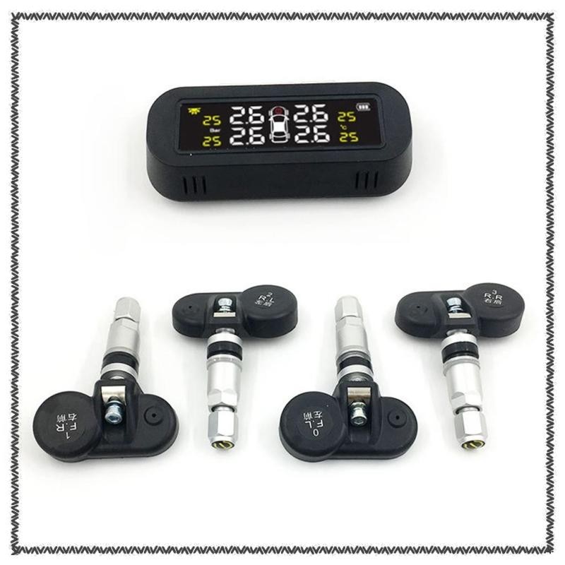 [MCA] Tire Pressure System Internal Temperature and Pressure Display Alarm Checker Indicator