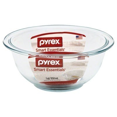 Pyrex® Smart Essentials® Glass Mixing Bowl   1.4L / 2.4L / 3.8L Dishwasher, Microwave and Freezer Safe,