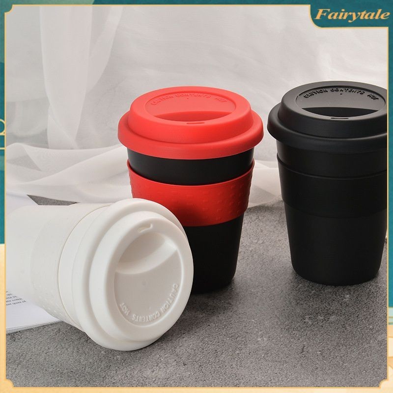 Versatile Cup Portable Easy-carry Water Bottle PP Plastic Mouthwash Dishwasher-safe Travel Tumbler Ergonomic Lid Travel Mug Smart Cup Silicone Cover Travel Mug 【Fairytale】