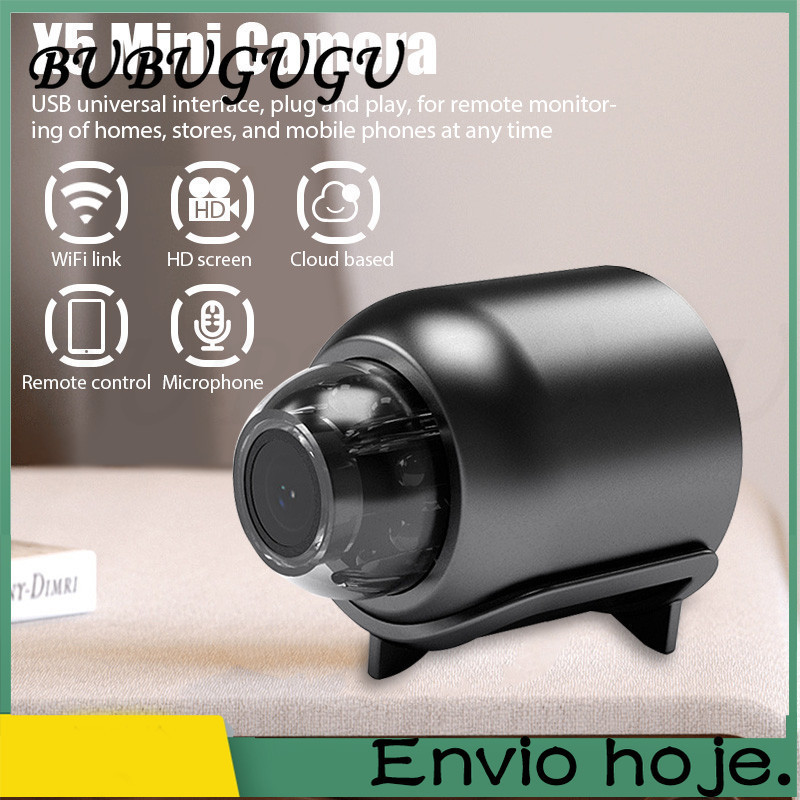 BUBUGUGU [Mini Invisible Security Camera WiFi HD 1080P Supports Conversations Auto Tracking Connect To Cell Phone