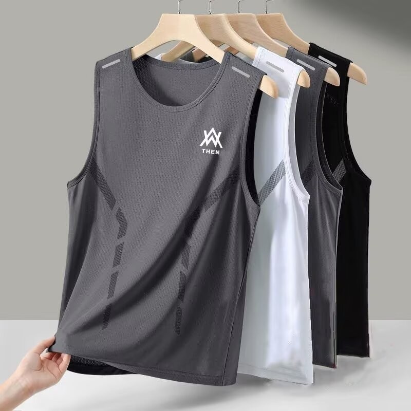 Summer Youth Hong Kong Style Trendy Sleeveless Short-Sleeved Popular Simple All-Match Vest Waistcoat
