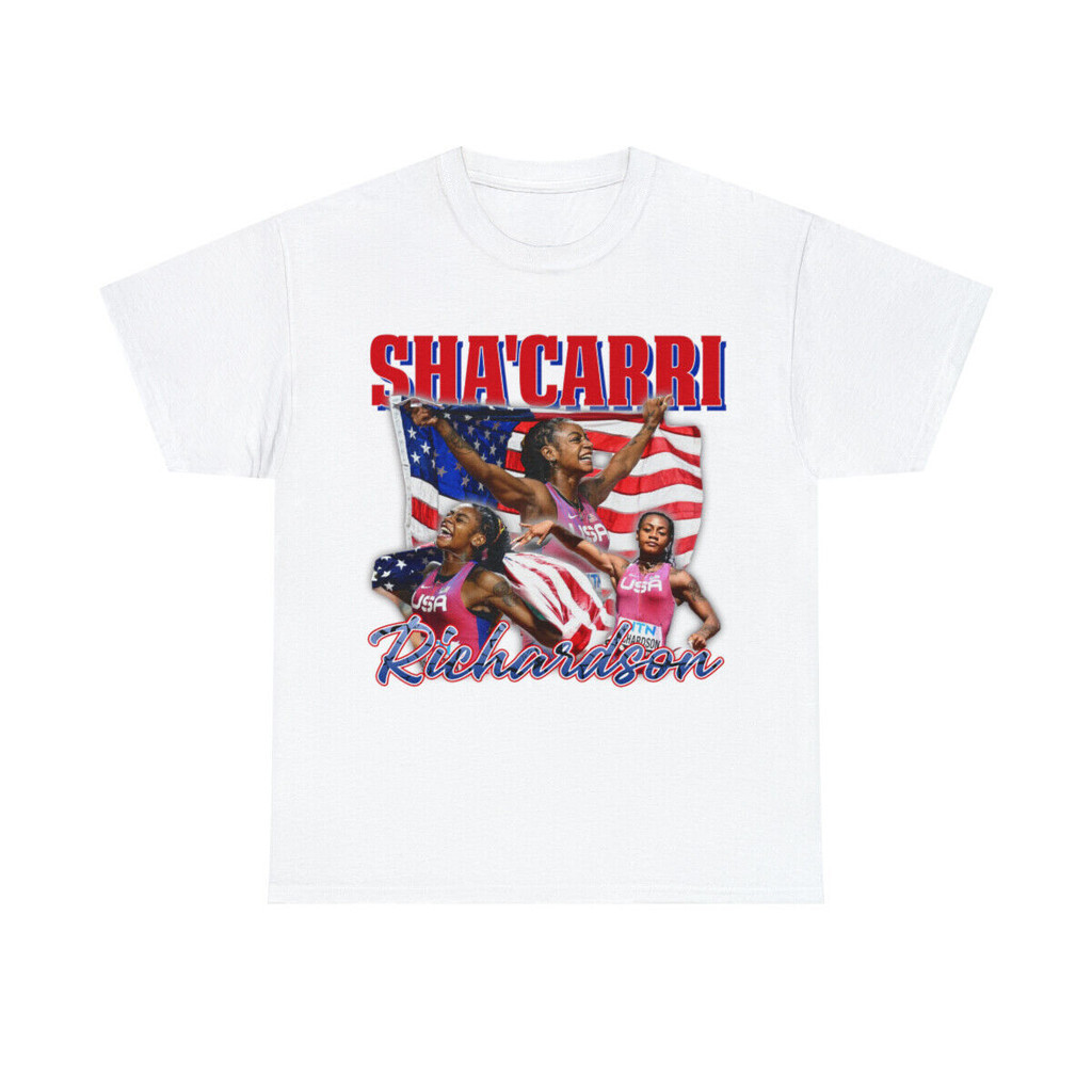 Sha'Carri Richardson Usa Track Star Heavy Cotton Tee