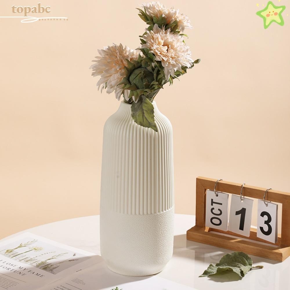 Topabc Flower Vase, Nordic Style Anti Fall Flower Pot, Fashion Modern Imitation Ceramic…