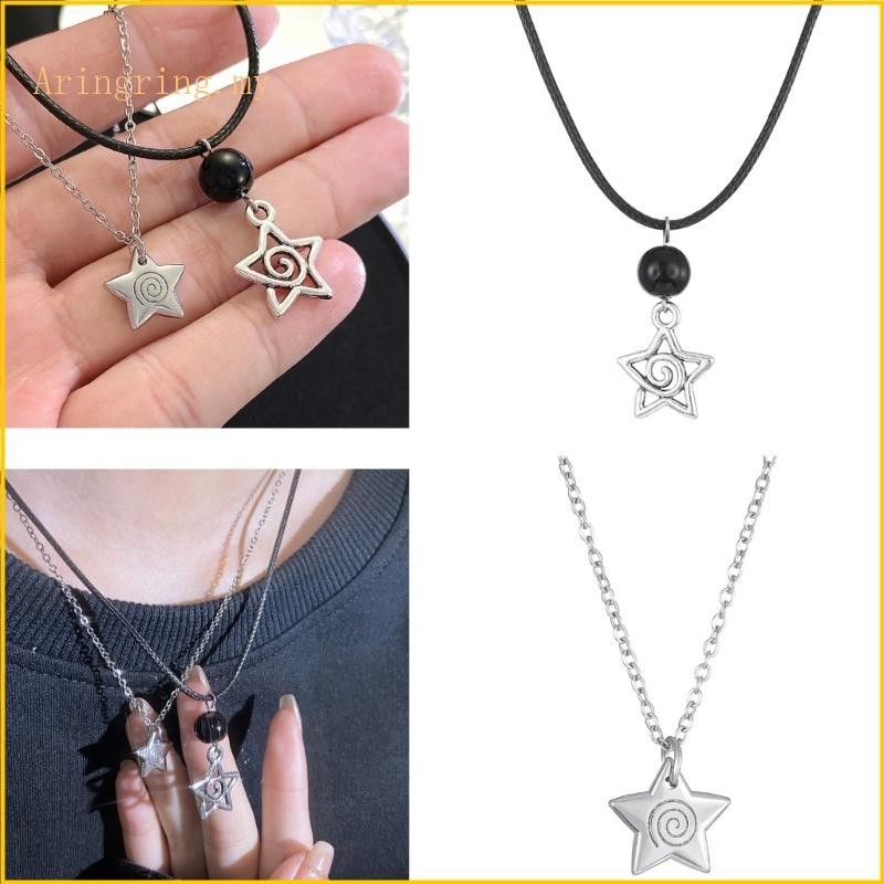 ARIN Star Pendant Necklace Adjustable Length Clavicle Chain Handcrafted Collarbone Chains Trendy Accessory for Daily Out
