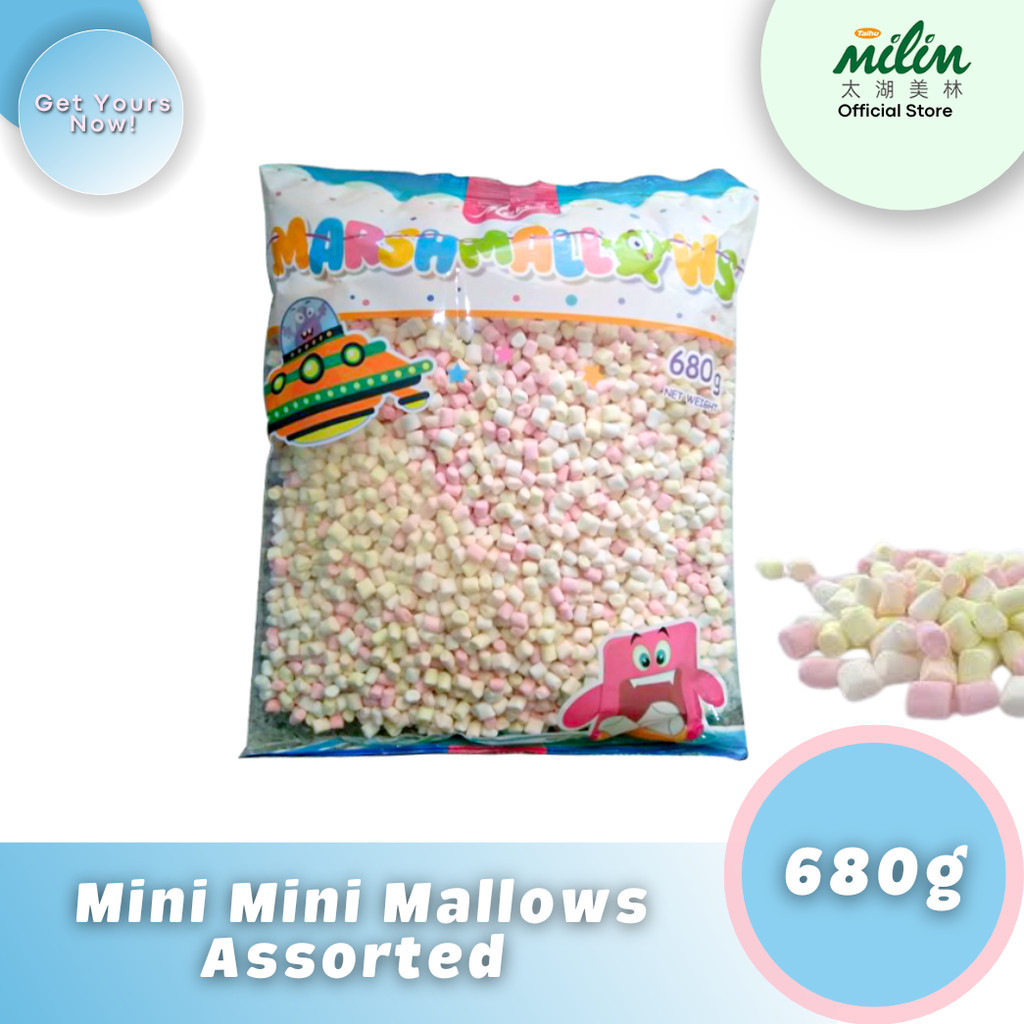 Mini Marshmallow 680g Assorted Color | Assorted Mini Marshmallows | Marshmallows | Milk Tea Supplies